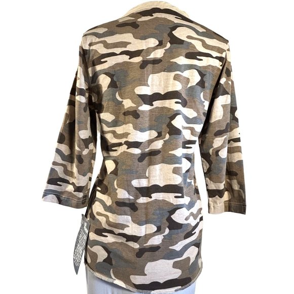 Cabela's Camping Camouflage Women Shirt Size S New with Tags - Picture 3 of 7